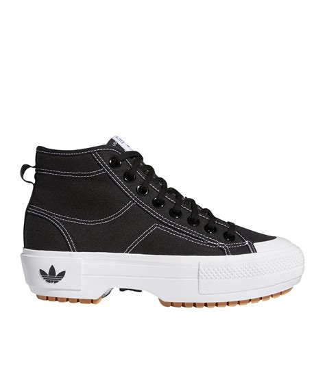 adidas high damen weiß schwarz|Adidas Nizza Trek Hi Women .